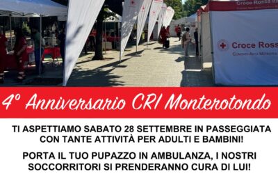 Quattro Anni di Croce Rossa Monterotondo: Festeggia con Noi il 28 Settembre!